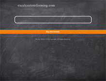 Tablet Screenshot of excelcustomforming.com